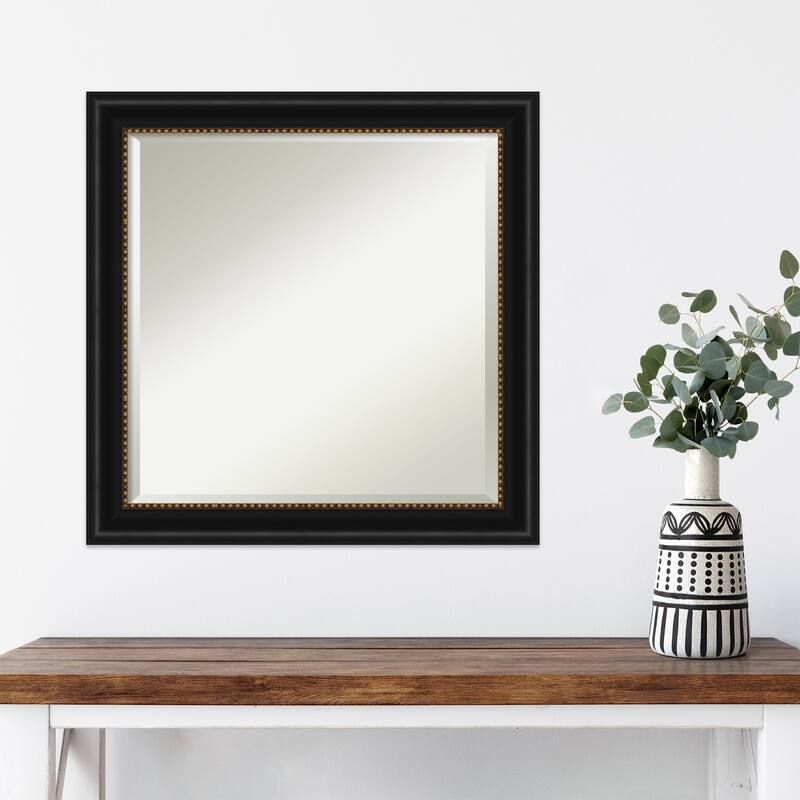 Beveled Wall Mirror - Manhattan Black Frame - Manhattan Black