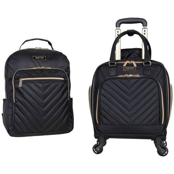 slide 1 of 35, Kenneth Cole Reaction Chelsea 2-Piece Set (17" Underseater Carry-On & Matching Chevron Laptop Travel Backpack)