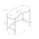preview thumbnail 3 of 6, Furniture of America Allade Modern Gold 44-inch Glass Computer Desk