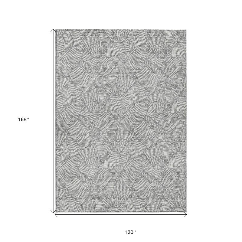HomeRoots Floral Transitional Rectangle Outdoor Rug