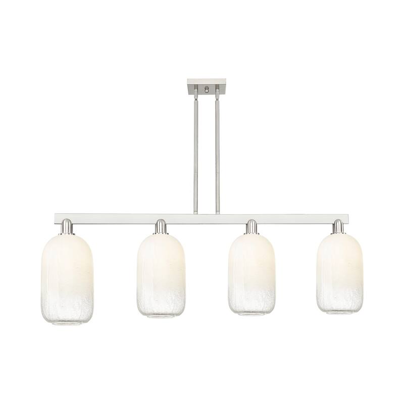 Innovations Lighting 716-4I-16-48 Brookhaven Cloche Linear Brookhaven - Brushed Satin Nickel / Opal