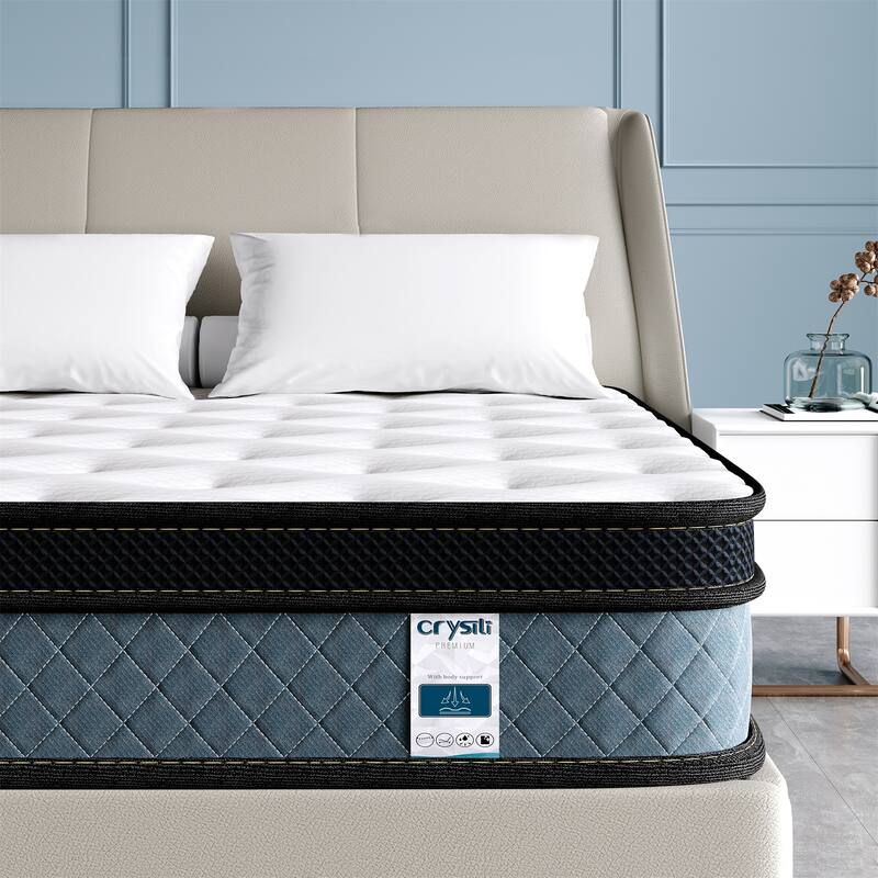 8" Cooling Medium Hybrid Memory Foam Mattress In a Box