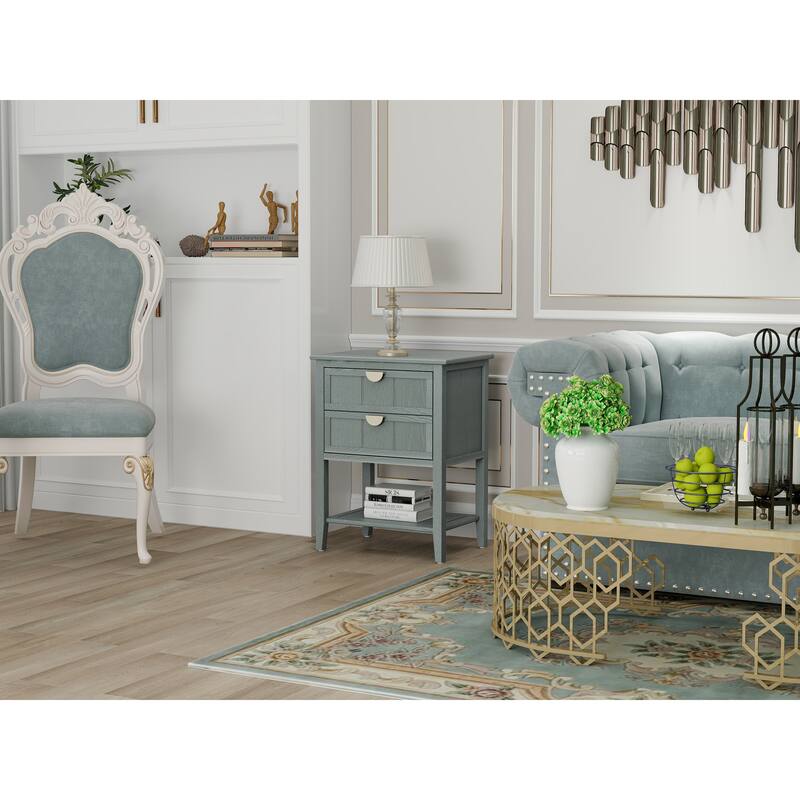 2 Drawer Side table