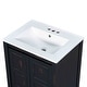 preview thumbnail 162 of 191, GDFStudio - Aurora Wood Bathroom Vanity Set with Ceramic Sink and Divided Drawers