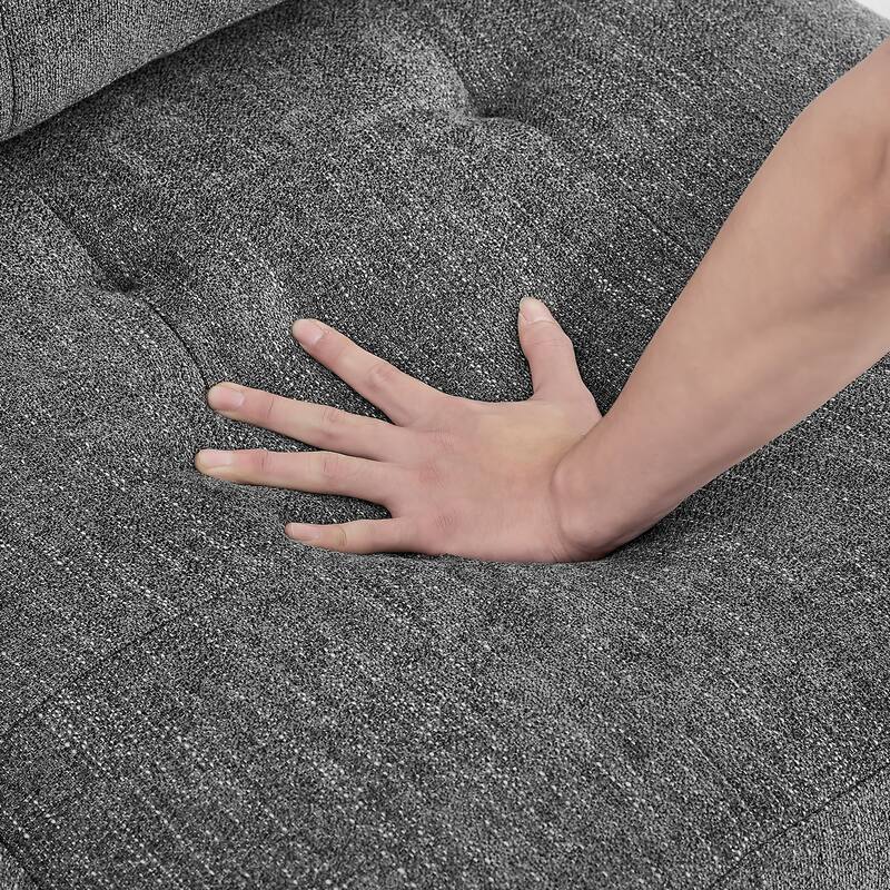 Anmytek Modern Grey Chenille Modular Sectional Corner Sofa