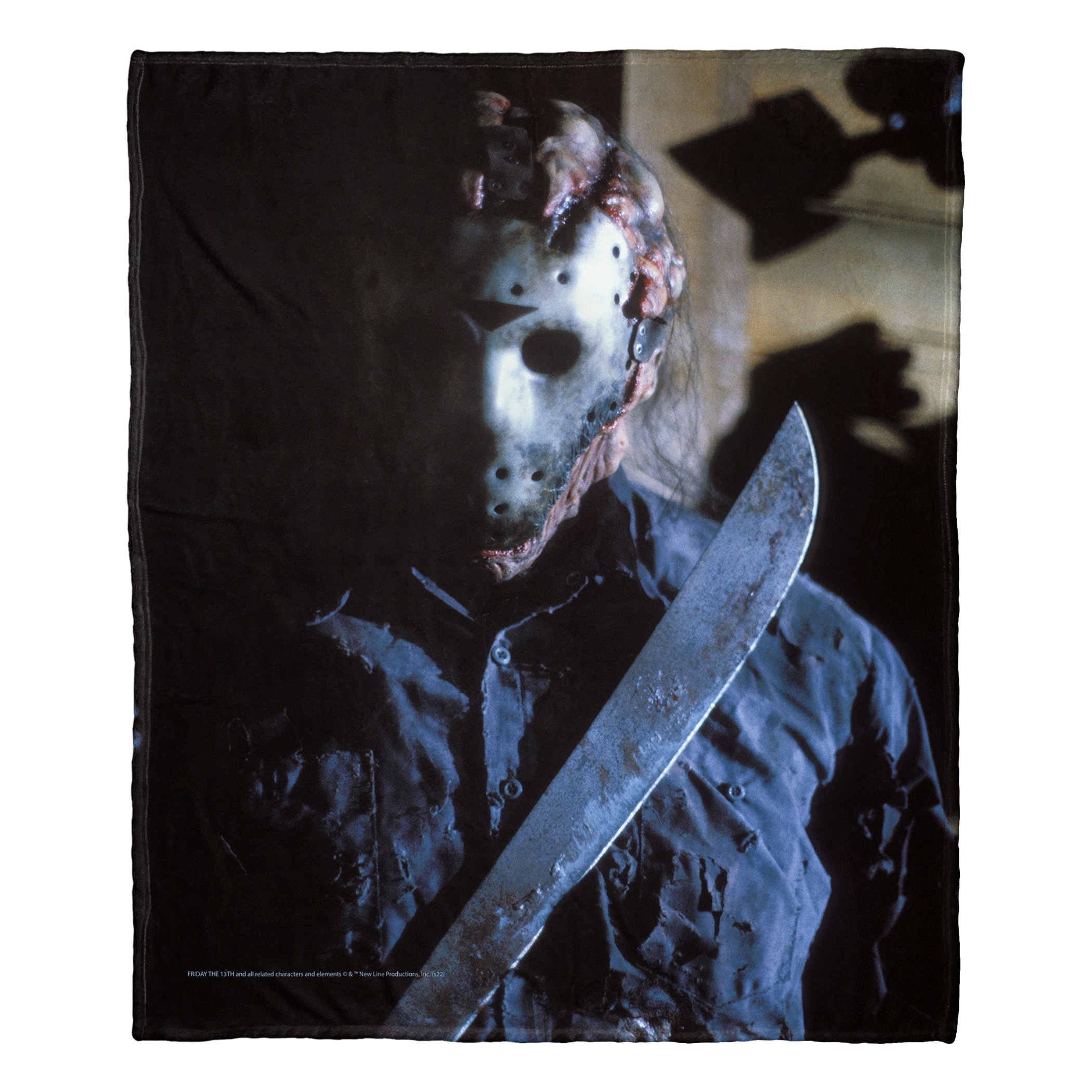 Warner Brothers Friday the 13th You're Dead Silk Touch Throw Blanket