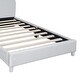 preview thumbnail 22 of 30, Twin Size Animals Theme Kids Bed Velvet Upholstered Platform Bed