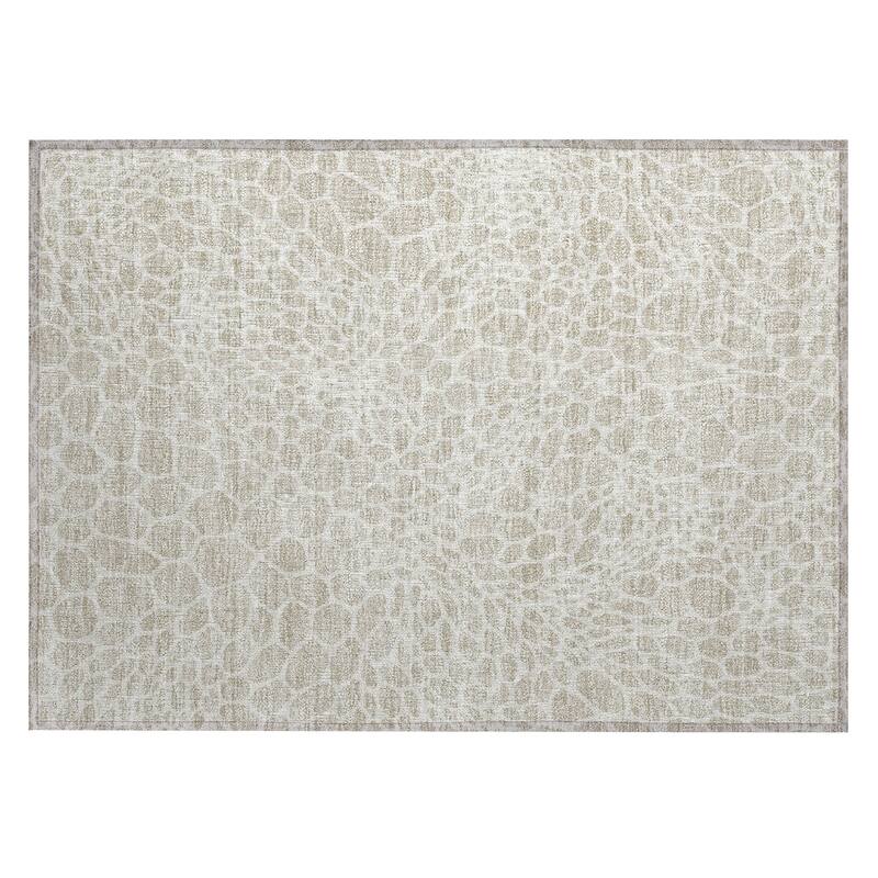 Machine Washable Indoor/ Outdoor Chantille Animal Print Rug