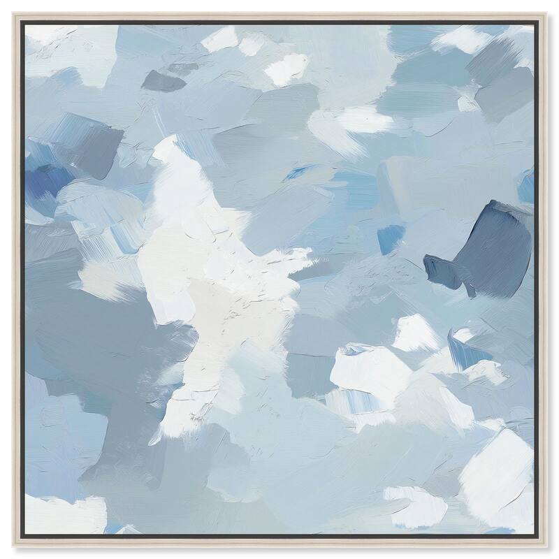 Subconscious Sea I Canvas by Art Remedy - Silver - 20" x 20"