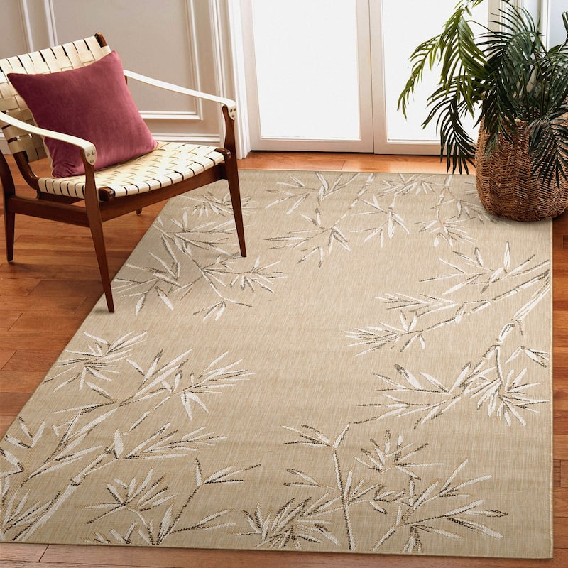 Liora Manne Carmel Bamboo Border Indoor/Outdoor Rug