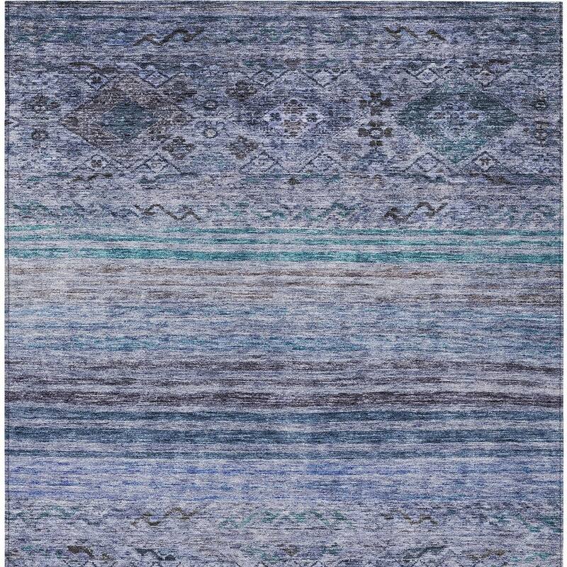 HomeRoots Floral Transitional Rectangle Outdoor Rug