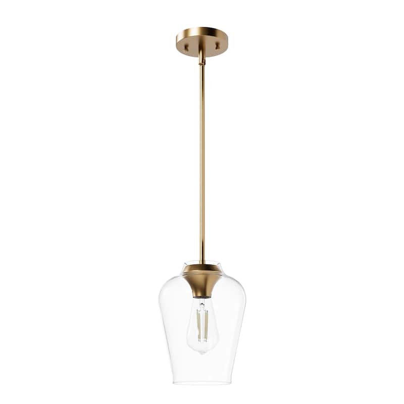 Hunter Vidria 1-Light Mini Pendant - Kitchen Island, Dining Room, Bedroom - Contemporary, Transitional
