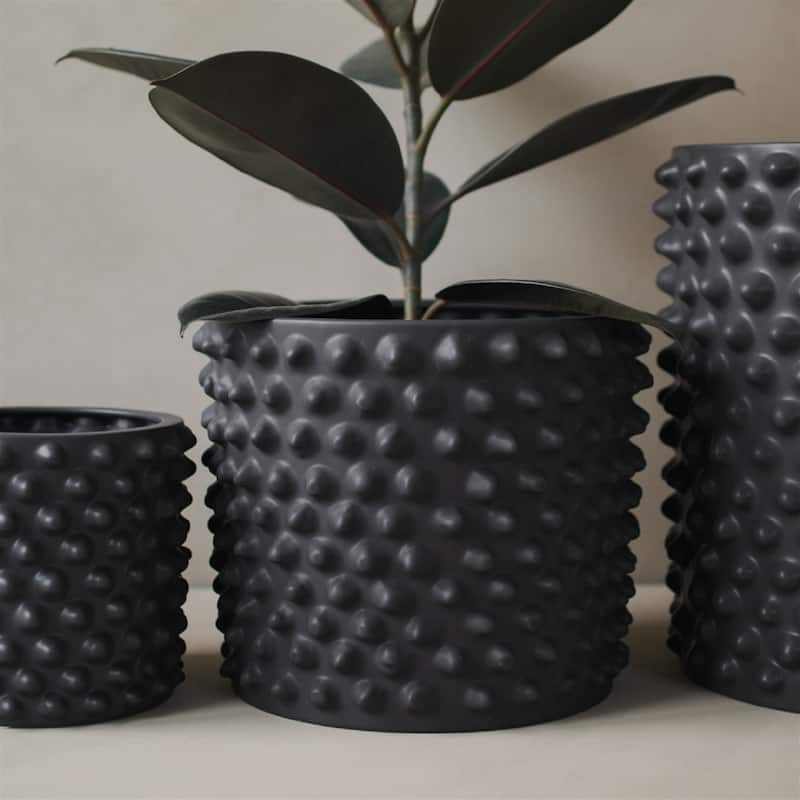 Med. CLOUDY Planter Dark Grey - Dark Grey