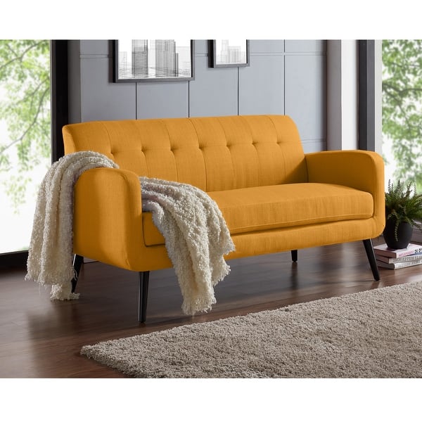 slide 2 of 19, Carson Carrington Tjaereborg Mid-century Modern Linen Sofa