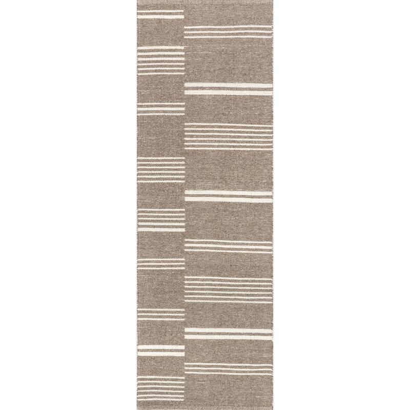Birchwood Reversible Striped Wool Area Rug