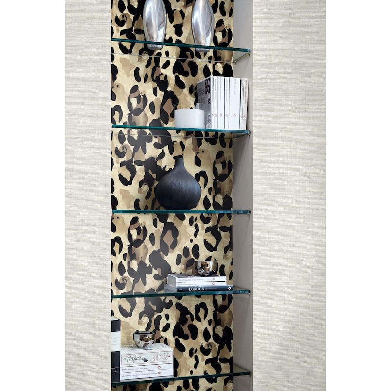Harry & Grace Leopard Print Peel and Stick Wallpaper