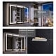 preview thumbnail 27 of 82, Modland 48"-72"W x 36"H Lighted Bathroom Medicine Cabinet with Backlit & Frontlit Modes,Anti-Fog