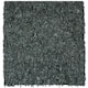 SAFAVIEH Handmade Leather Shag Carlijn Modern Decorative Rug - 6' x 6' Square - Grey