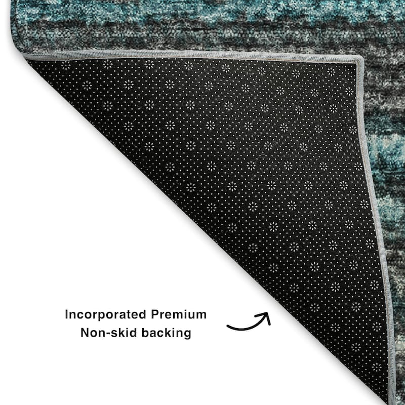Premium Washable Super Soft Stripe Mayfield Rug