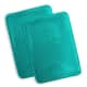 Clara Clark Ultra Soft Plush Bathroom Rug - Non-Slip, Velvet, Memory Foam Bath Mat - Set of 2 - Set of 2 17x24 - Teal