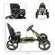 preview thumbnail 5 of 6, Adjustable Kids Pedal Go-Kart with Handbrake, Safe Tires & Smooth Steering - Green