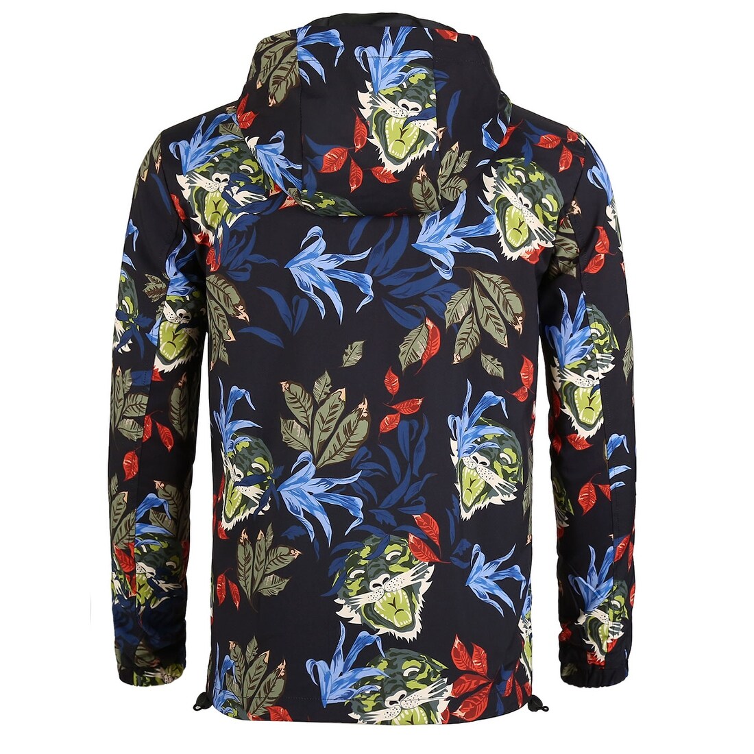 black zip up athletic jacket