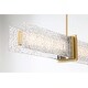 preview thumbnail 7 of 6, Minka Lavery 5666-L Lumina 52" Wide Linear Pendant with Water Glass