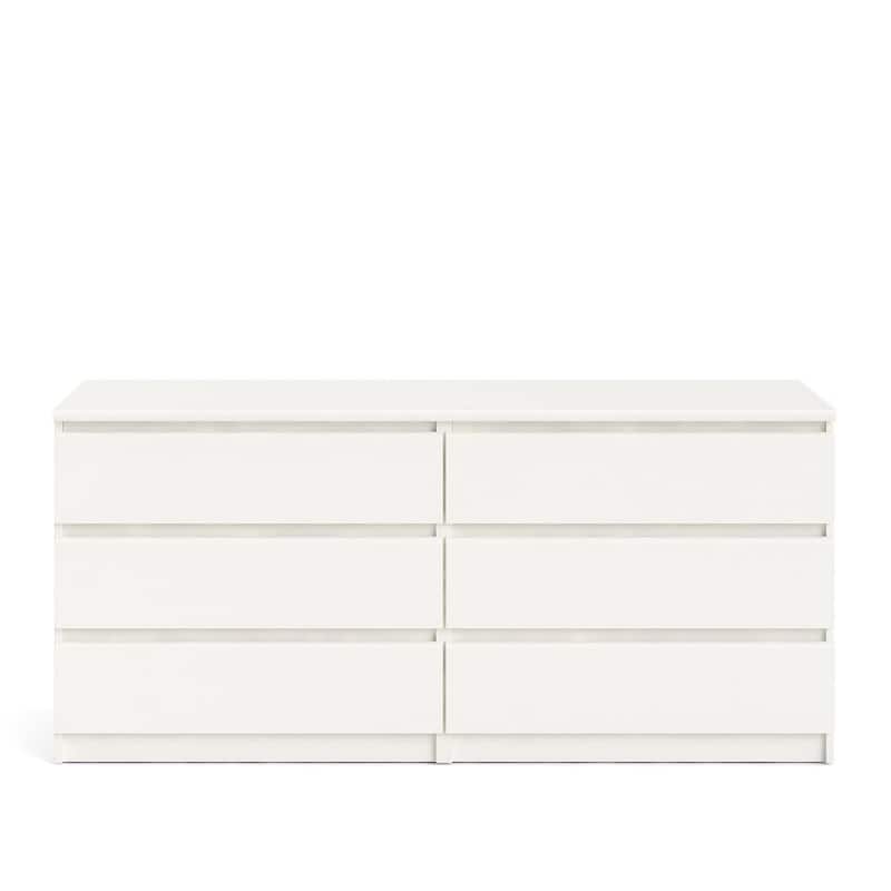 55.10" Morden Dresser Storage with 6 Drawers
