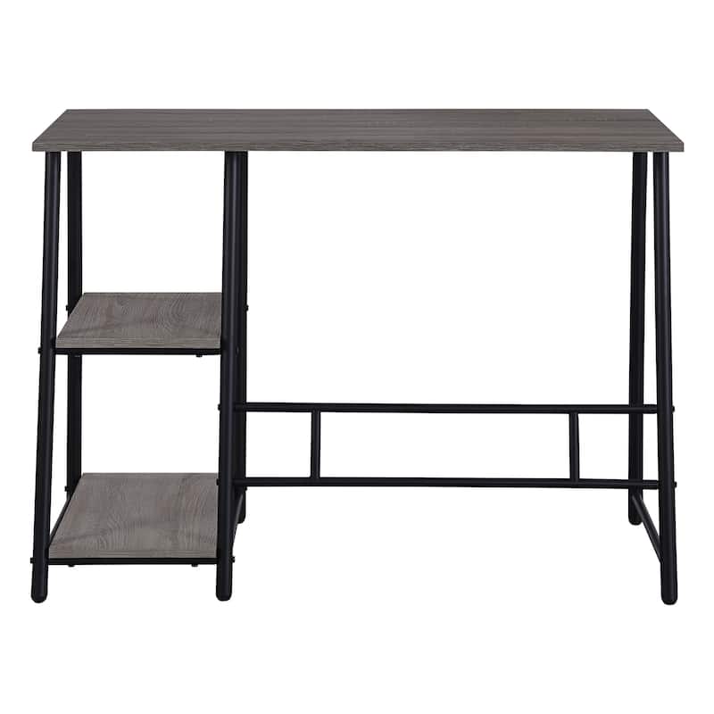 Frame Works 40" Desk with Two Storage Shelves
