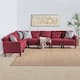 Zahra Fabric 7-piece Sectional Sofa Set by Christopher Knight Home