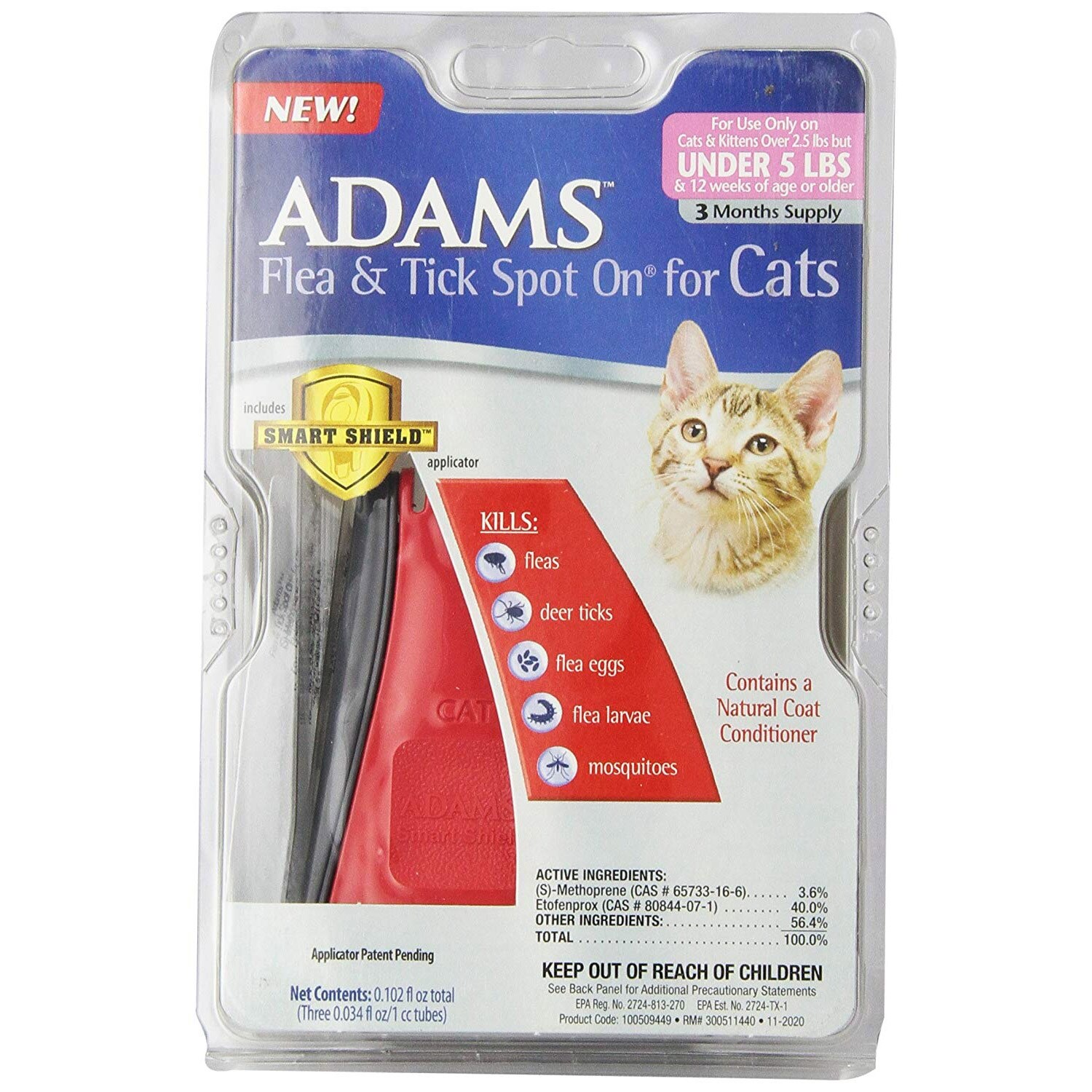 Shop Adams Plus 100538056 Adams Plus Flea And Tick Spot On Cats