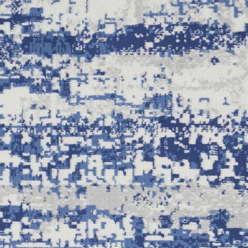 Power Loomed Distressed Abstract Modern Non Skid Stain Resistant Area Rug