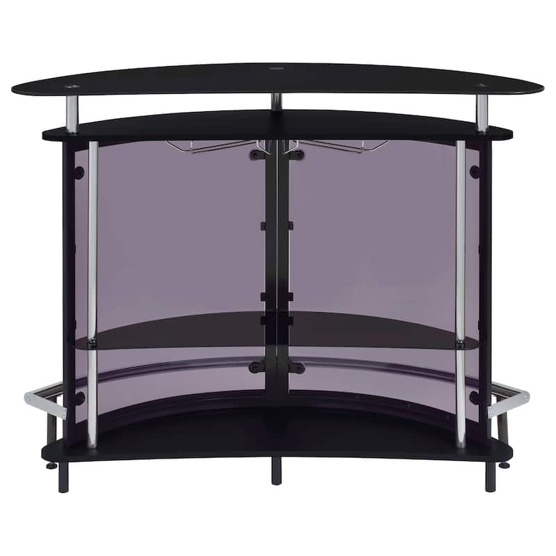 Amarillo Freestanding Glass Top Home Bar Wine Cabinet