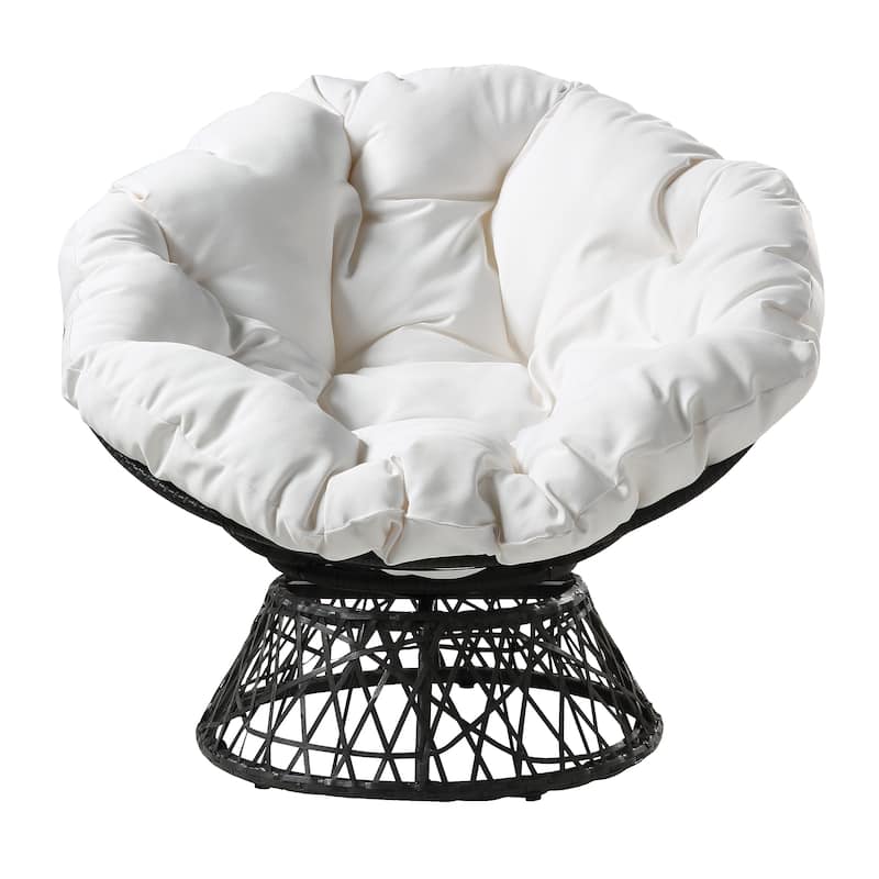 The Curated Nomad Avoca Woven Wicker Papasan Chair