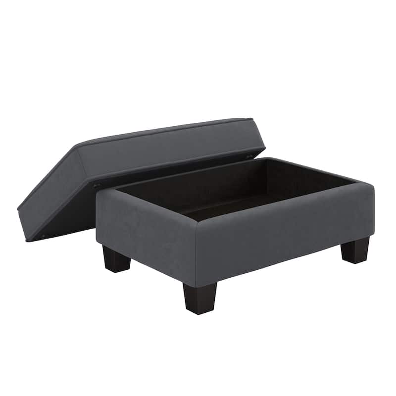 Bush Furniture Stockton Living Room Accent Chair with Ottoman Set