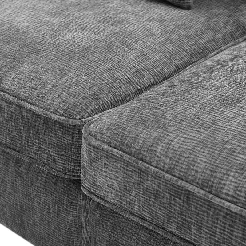 Living Room Fabric Sofa, 79.5" Modern Loveseat Sofa with Wide Armrests and Plush Cushions, for Apartment, Bedroom