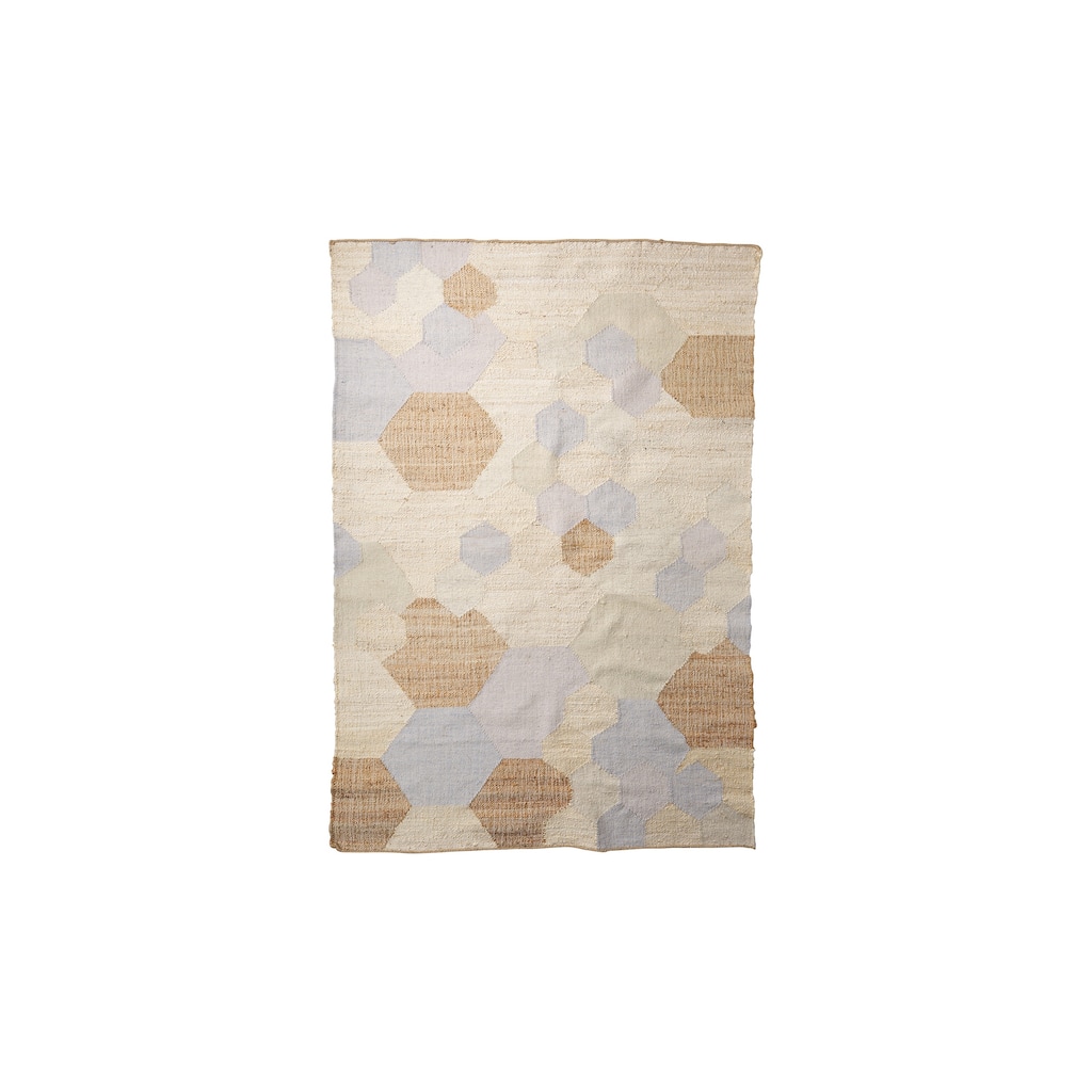 Mayson 5x8 Cream Multi-Colored Honeycomb Pattern Area Rug - 96.0L x 60.0W x 1.0H