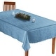 preview thumbnail 1 of 22, Solid Scroll Scalloped Edge Tablecloth