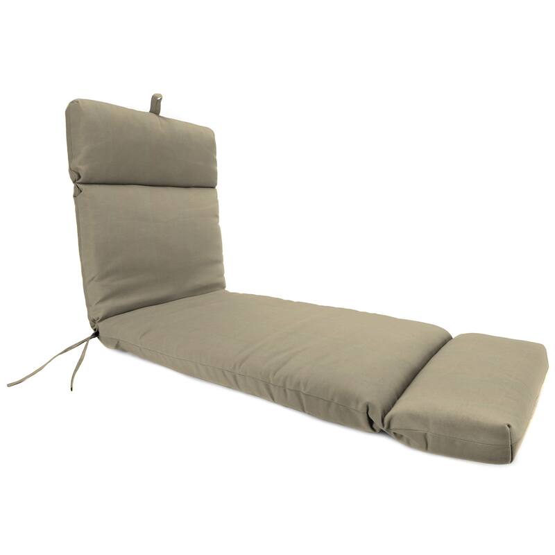 76" x 22" Outdoor Chaise Lounge Cushion with Ties - 75.5'' L x 22'' W x 4.75'' H