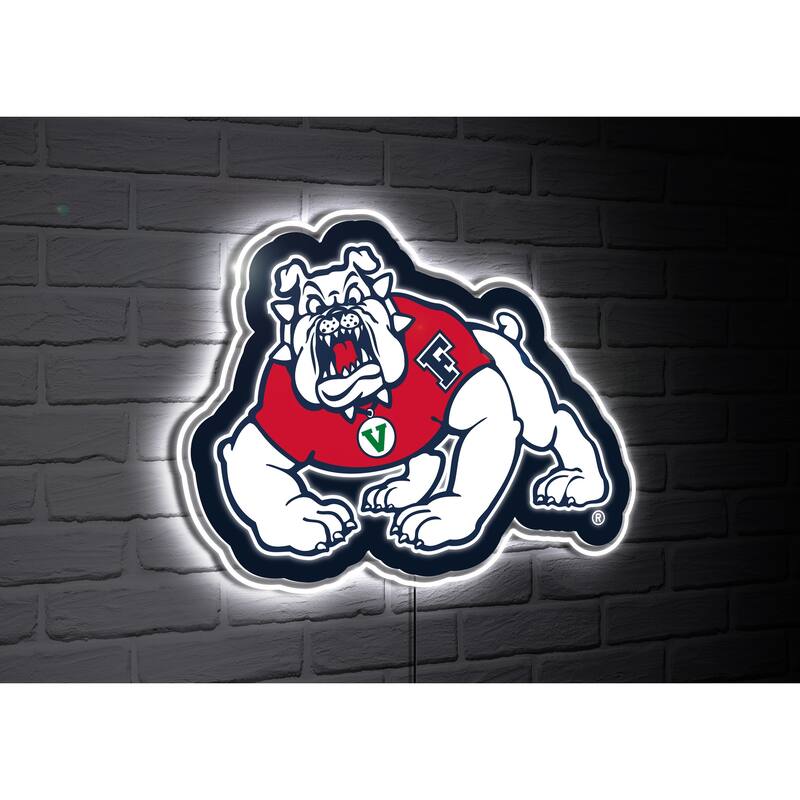 Fresno State College Mascot Plug-In LED Lighted Sign