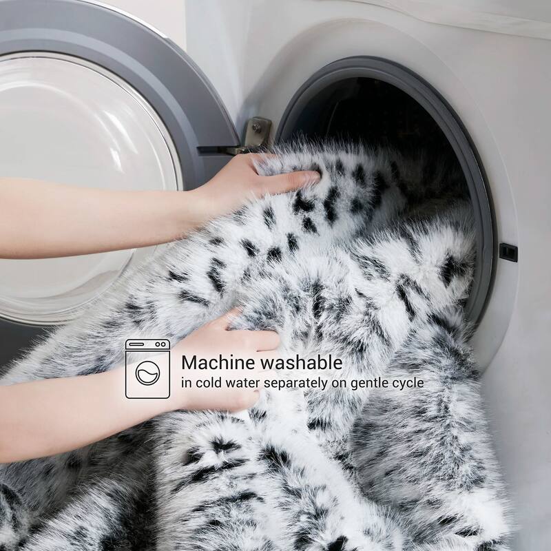 Harbor House Botswana Animal Print Faux Fur Throw Blanket