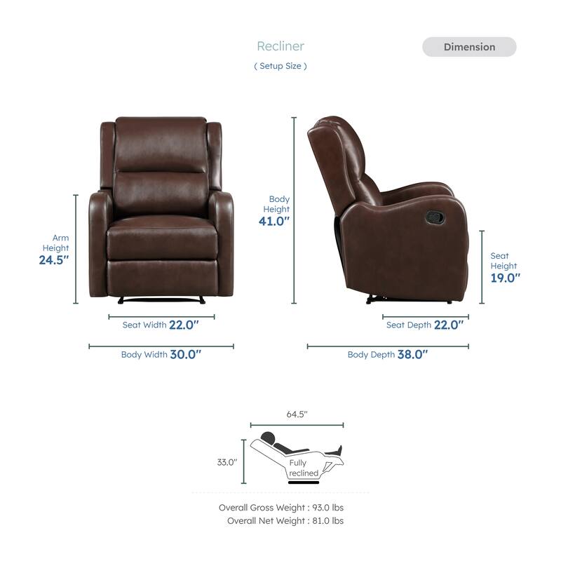 Alexis Manual Reclining Chair