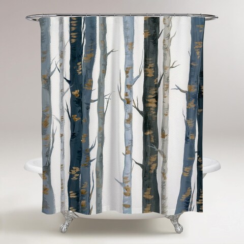 OliverGal 'Behind the Woods' Shower Curtain