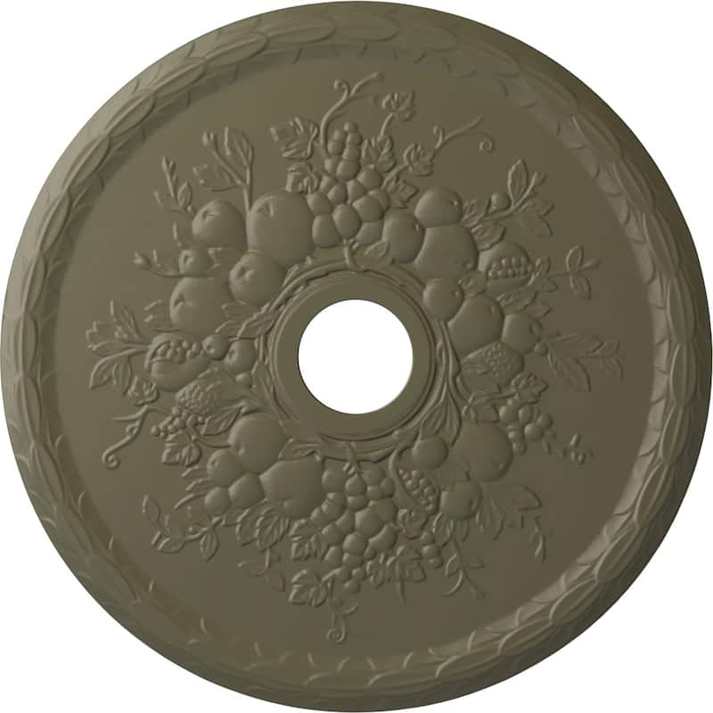 22 5/8"OD x 3 5/8"ID x 5/8"P Grape Ceiling Medallion