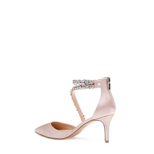 badgley mischka faith ankle strap pump