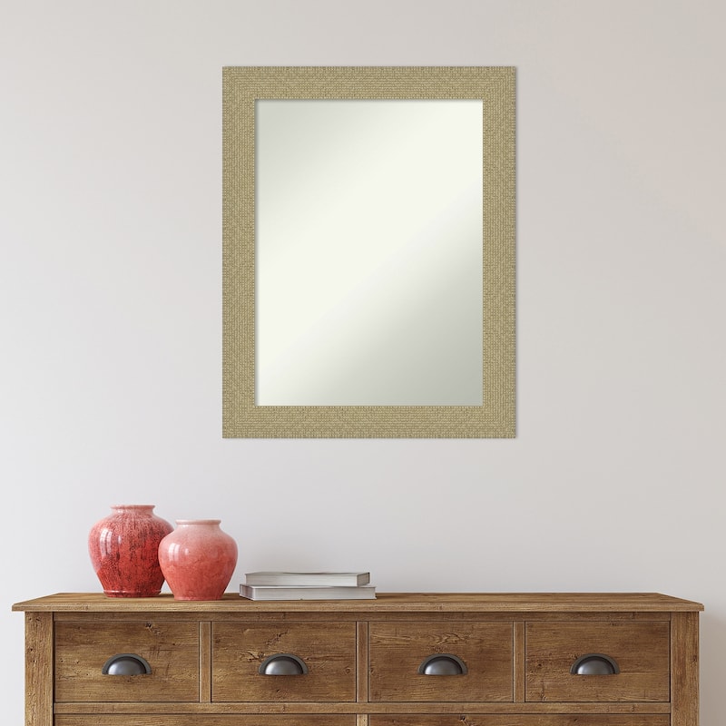 Non-Beveled Wall Mirror - Mosaic Gold Frame