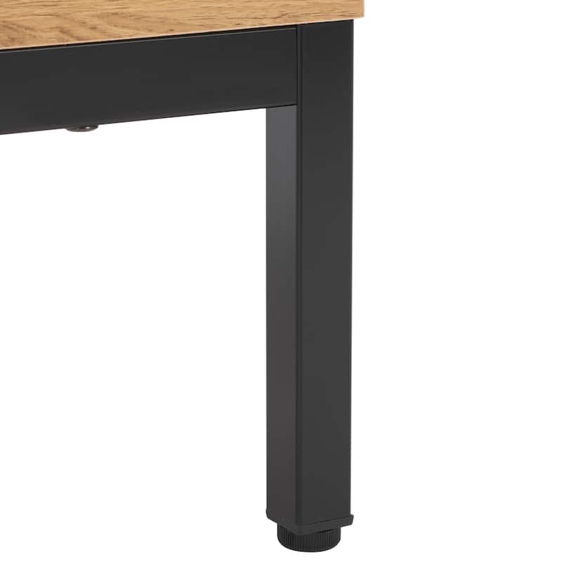 SAFAVIEH Lylia 2-Drawer 2-Shelf Entertainment Media Stand (Fits up to 65" Flatscreen TV) - 60.4 in. x 15.6 in. x 24.8 in.