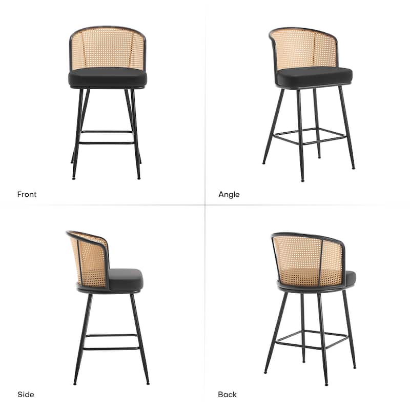 26"/29" Rattan Upholstered Bar Stool /Counter Stools Set of 2/3/4