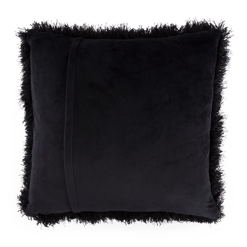 Oversized Floor or Throw Pillow Square Shag FauxFur by Windsor Home