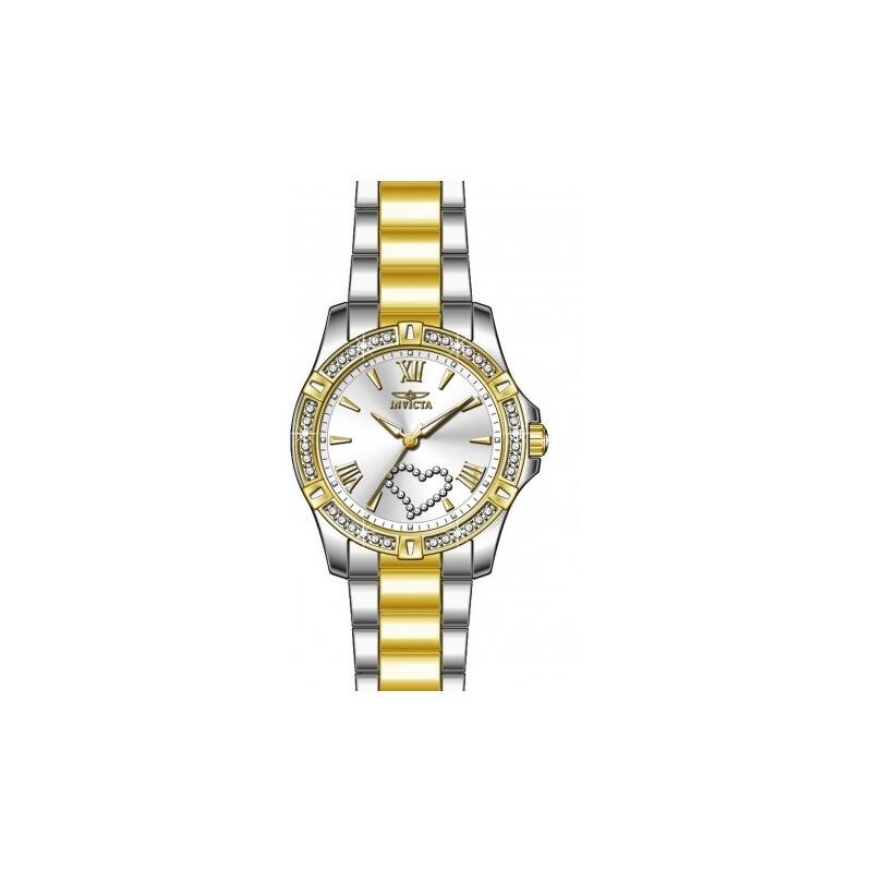 Invicta Women's 49844 Angel Quartz PC21J Silver Dial Watch